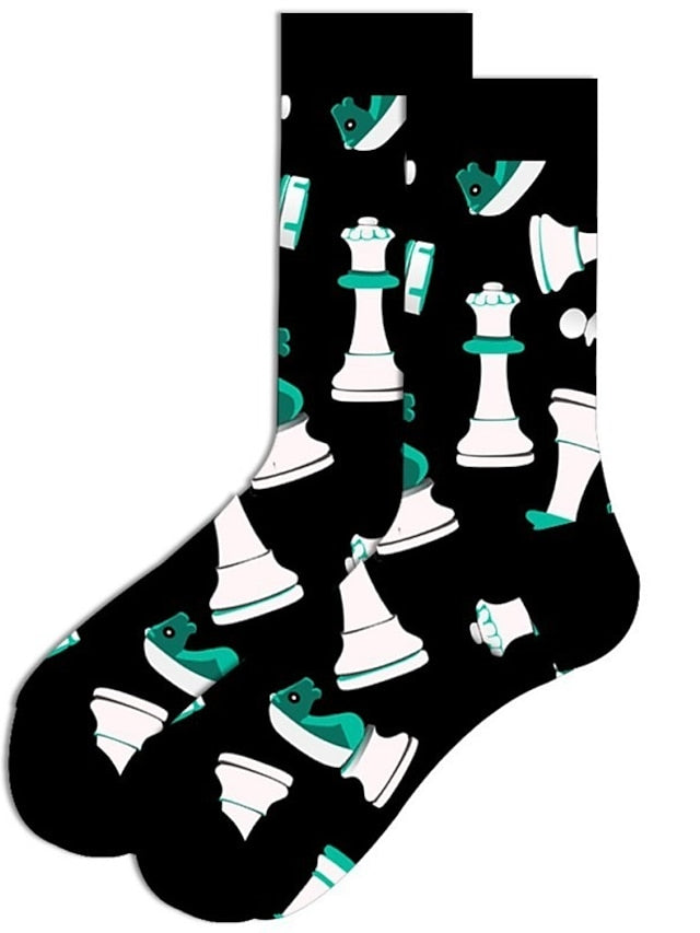 Unisex Crew Socks Work Daily Holiday Animal Patterned Dot Flower Polyester Cotton Simple Casual Lolita Casual Cute Casual / Daily 1 Pair - LuckyFash™