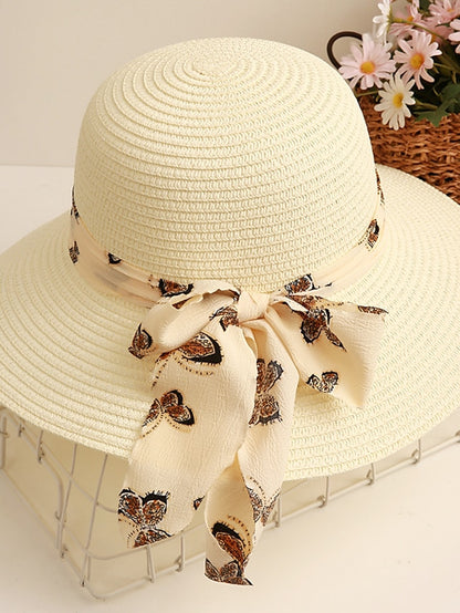 Women's Sun Hat Holiday Straw Vacation Casual Beach Sunscreen Breathability Comfortable 1 pcs - LuckyFash™