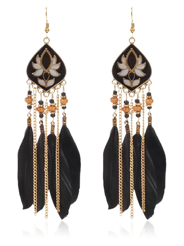 Women's Earrings Ethnic Style Street Color Block Earring - LuckyFash™