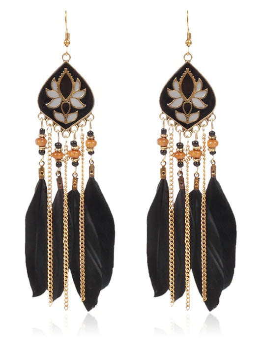 Women's Earrings Ethnic Style Street Color Block Earring - LuckyFash™