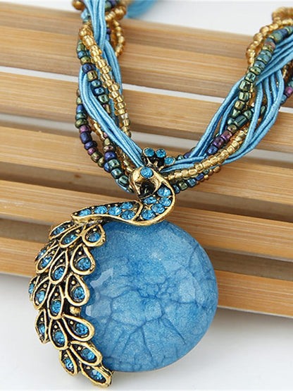 Women's necklace Ethnic Style Street Gem Necklaces - LuckyFash™