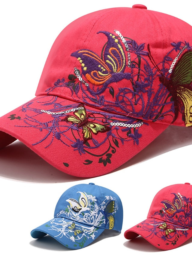 Women's Baseball Hat Outdoor Daily Holiday Embroidery Oxford Cotton Casual Casual / Daily 1 pcs - LuckyFash™