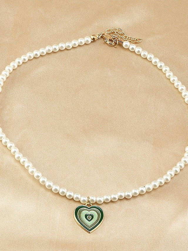 Women's necklace Active Party Necklaces / Blue / Green / Fall / Winter / Spring - LuckyFash™