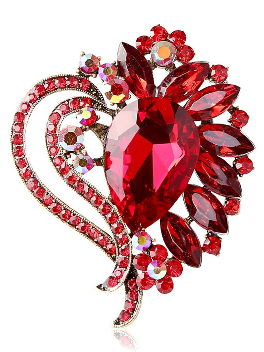 Women's Brooches Chic & Modern Street Flower Brooch / Black / White / Red / Green / Fall - LuckyFash™