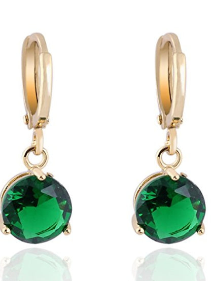 crystal 18k gold plated earrings stud women dangle earrings for girlsgs0461 (gs0461-3) - LuckyFash™