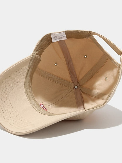 Cotton Baseball Caps Unisex Casual Sunhat Heart Embroidery Man Women Summer Hat Outsport Daily Duck Tongue Cap Couple Sun Visor - LuckyFash™