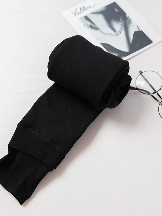 Women's Panty Hose Office Work Daily Spandex Nylon Basic Classic Warm 1 Pair - LuckyFash™