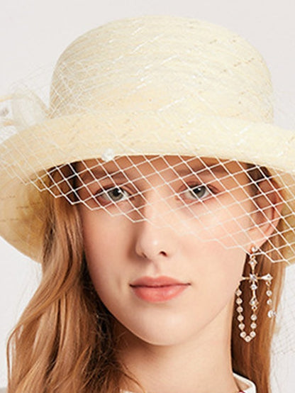 Women's Hat Bucket Hat Sun Hat Black Purple Pink Party Outdoor Dailywear Floral Floral Portable Windproof Comfort - LuckyFash™