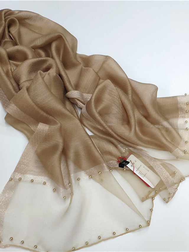Women's Shawls & Wraps Party Camel Scarf Pure Color Red Blue Pink Fall Spring - LuckyFash™