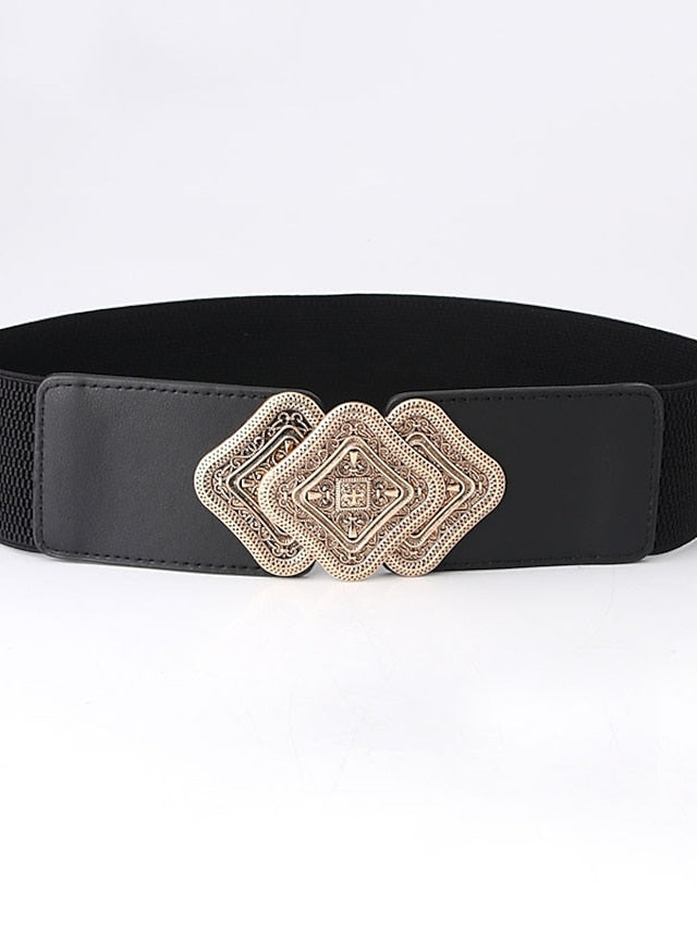 Women's Belt PU White Black Camel Red Wide Belt Outdoor Dailywear Daily Holiday Pure Color / Spring / Summer / Fall / Winter - LuckyFash™