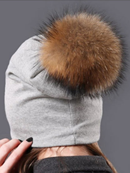 Women's Hat Beanie / Slouchy Black Light Gray Dark Gray Outdoor Home Daily Knit Pure Color Windproof Comfort Warm - LuckyFash™