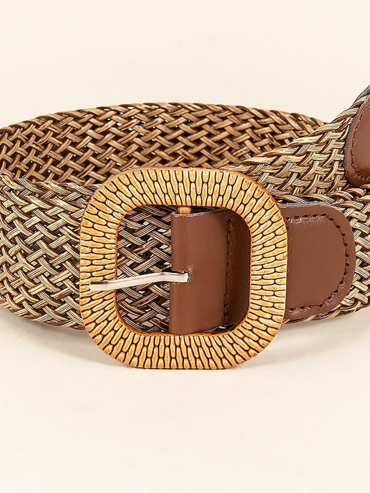 Women's Belt Straw Khaki Wide Belt Office Date Pure Color / Spring / Summer / Fall / Winter - LuckyFash™